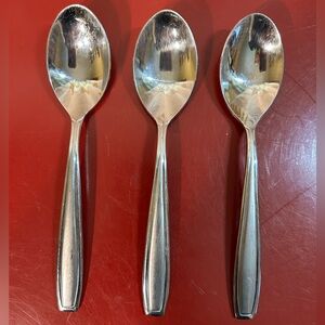 Oneida Satin Bristol Everdale Stainless 7" Teaspoon Set of 3 Discontinued